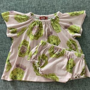 Milkbarn artichoke bloomer set